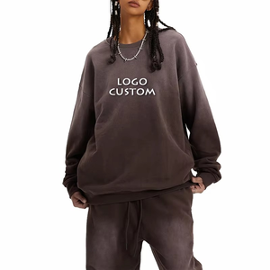 Quantité minimale de commande bas personnalisé col rond femmes sweat décontracté couleur surdimensionné femmes sweats à capuche - Product Image 6