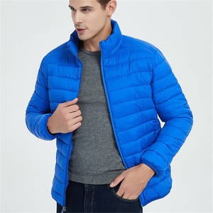 Chaqueta de Plumón Ligera de Invierno de Nuevo Diseño Personalizada para Hombre con Cuello Alto - Product Image 5