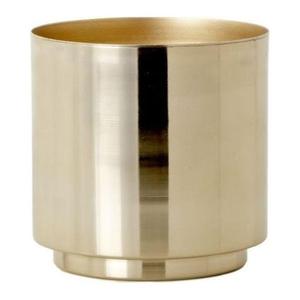 Bougeoir en métal artisanal pour pilier doré, contenant de cire, logo personnalisé, bougie votive photophore pour décoration de la maison ou de mariage - Product Image 2