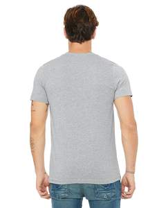 T-shirt CVC pour hommes Logo personnalisé Taille Couleur T-shirts Créez votre propre conception Logo T-shirts Bella + Canvas Unisex Heather CVC T Shirt - Product Image 3