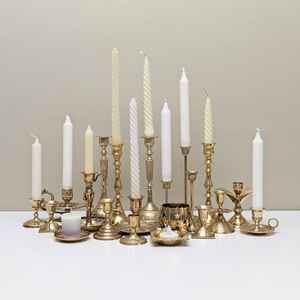 Bougeoir vintage en laiton, décoration d'intérieur, fabriqué en Inde - Product Image 1