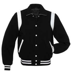 Veste universitaire Letterman avec col montant avec logo du fabricant pakistanais prix de gros sur mesure grande taille - Product Image 1