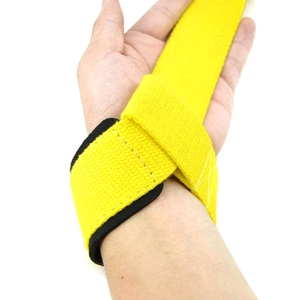 Prend en charge les sangles de poignet personnalisées fabriquées au Pakistan pas cher prix sangles de poignet de gymnastique musculation tirer vers le haut haltérophilie puissance poignet - Product Image 2