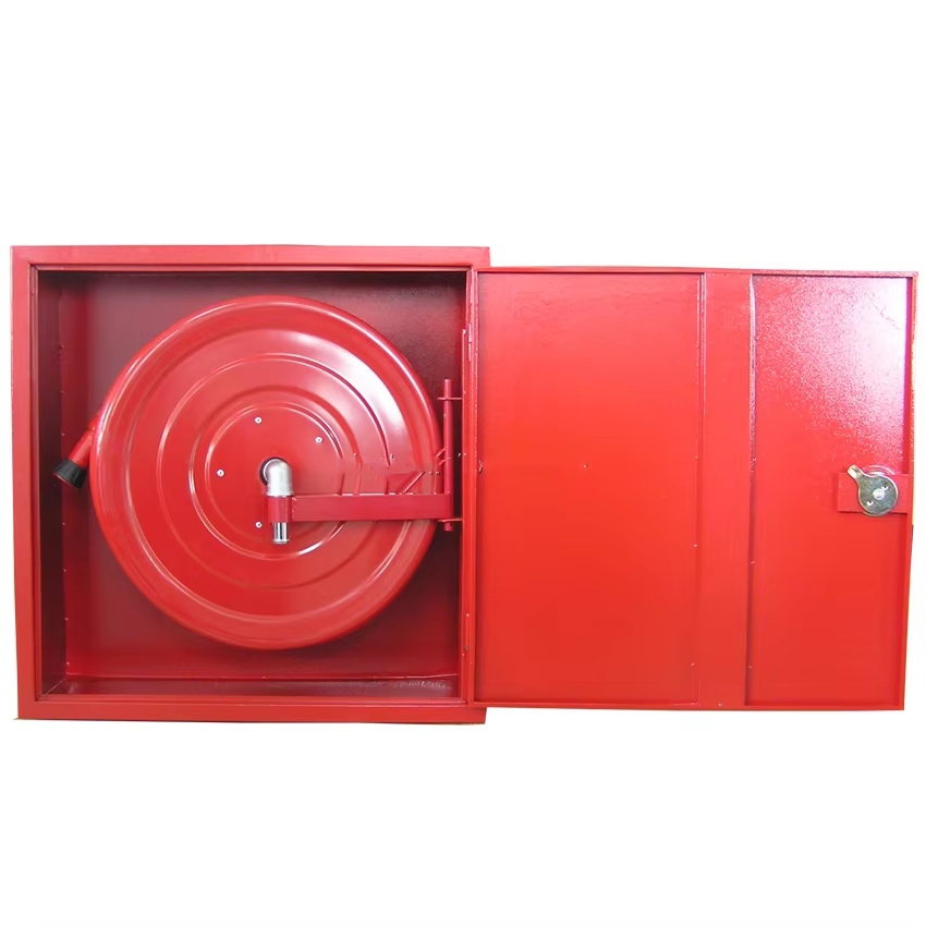 20m/25m/30m Red Fire Retractable Hose Reel Cabinet 9bar-18bar Firepipe Reel Firefighting Equipment & Accessory