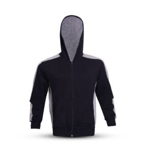 Streetwear Hip Hop Chenille Patches brossé Coton polaire Full zip Hoodie Automne Broderie Hoodies Pour Adultes Hommes - Product Image 1