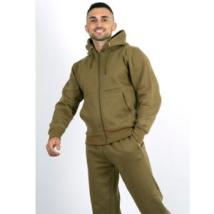 Nueva llegada personalizada moda deportes hombre fútbol chaqueta chándales XL secado rápido Slim Fit pista entrenamiento Kit pantalones de chándal conjunto con capucha - Product Image 2