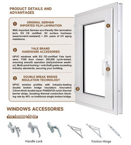 Fenêtres et portes en PVC à double vitrage insonorisées les plus efficaces, fenêtre à battant pour la maison - Product Image 5