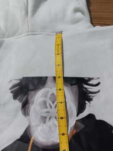 Sudadera con capucha unisex de gran tamaño con cremallera y cara completa, ropa de calle personalizable, sudadera de poliéster sólido con estampado de soplo para invierno - Product Image 2