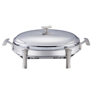 Chauffe-plat en acier inoxydable de haute qualité finition argentée durable avec calligraphie arabe - Product Image 4