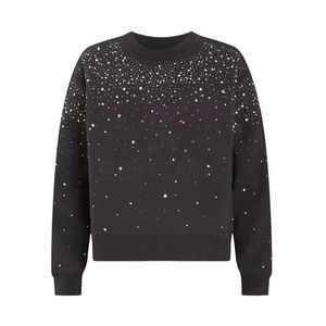 Sweat-shirt avec strass avec nouveau Design pour Streetwear élégant respirant femmes Sweat-shirt avec strass Logo de conception personnalisé - Product Image 1