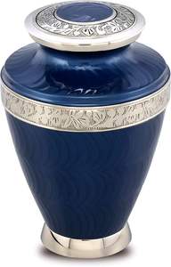 Urnas Funerarias de Metal Premium para Adultos, Decorativas, Ecológicas, Hechas a Mano, Diseño Tradicional, Capacidad de 1-2L, Estilo Indio - Product Image 6