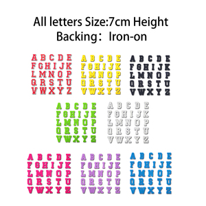 Patchs brodés en chenille personnalisés avec effet 3D en relief, écologiques, couleurs et logos personnalisés, style à coudre, formes de fleurs, MOQ 50 pièces - Product Image 2