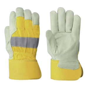 ถุงมือนิรภัยงานเชื่อมอุตสาหกรรมหนังวัวเกรด XL จากแคนาดา - Product Image 3