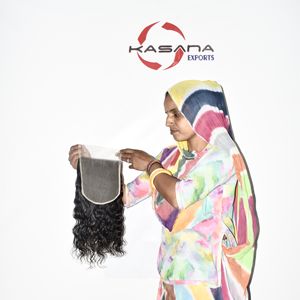 Extensiones de Cabello Natural Indio Sin Procesar 7*7 con Cutícula Alineada, Color Natural para Mujeres, Pelucas Negras Crudas a Precio Económico, Cabello Humano - Product Image 3