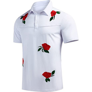 Recién llegado, último diseño hecho a medida para hombre, Top informal ajustado, más bordado transpirable, camisetas de manga corta de gran tamaño - Product Image 3