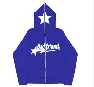 เสื้อฮู้ดผ้าฝ้ายโอเวอร์ไซส์แบบลำลองสำหรับฤดูหนาวเสื้อฮู้ด Y2K ระบายอากาศโลโก้ออกแบบได้ตามต้องการ - Product Image 1