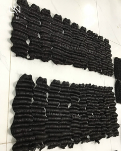 Cabello Remy vietnamita sedoso de alta calidad, cutícula completa alineada, paquetes de ondas profundas, Color Natural, venta al por mayor, extensiones de cabello humano - Product Image 5