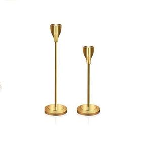 Bougeoir décoratif en aluminium et en bois pour la maison Bois de manguier brut nickelé fini personnalisé - Product Image 2