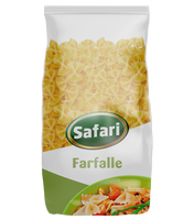 Pâtes Farfalle Cuites au Four SAFARI en Blé Dur Italien 500g Prêtes en 5-8 Minutes