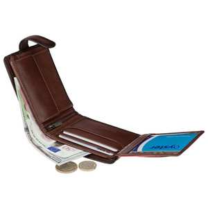 กระเป๋าสตางค์หนังแท้จากอินเดีย งานแฮนด์เมด ดีไซน์รักชาติ พับได้ คุณภาพเยี่ยม ขายดี ดีไซน์เรียบง่าย สไตล์ลำลอง สำหรับผู้ชาย - Product Image 1