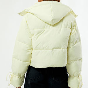 Veste d'hiver pour femme, doudoune épaisse à capuche, manteau matelassé léger, coupe-vent chaud pour femme - Product Image 3