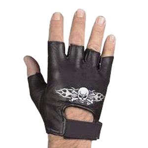Gants de motard en cuir noir premium HMB-2015F avec fonction tactile et détection d'aiguille pour le cyclisme, les voyages et les activités de plein air - Product Image 2