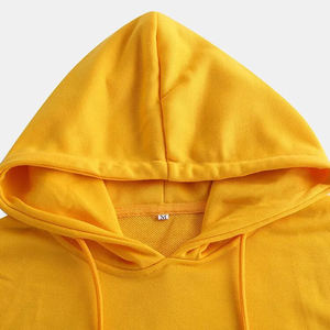 100% algodón polar venta al por mayor suéter en blanco de gran tamaño mujeres sudaderas con capucha logotipo personalizado algodón coreano sudaderas con capucha y sudaderas - Product Image 6