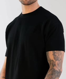 Camiseta personalizada de 100% algodón de lujo, camiseta unisex sólida con estilo callejero/informal, camiseta de moda con logotipo impreso en blanco para hombre - Product Image 1