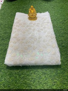 Butterfly Net Lace <b>Fabric</b> with Tread Sequence for Dress Embroidery Design for Girls - Product Image 3