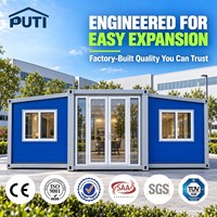 Élégante Maison Modulaire Isolée Personnalisée en Conteneur de 20 Pieds pour Projet d'Hébergement en Cabane de Jardin