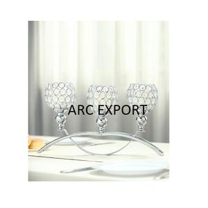 Set of 2 Different Size Silver Color Candler Holder Tea Light Holder Best Quality Metal Candle Holder for Home Table Decor - Product Image 2