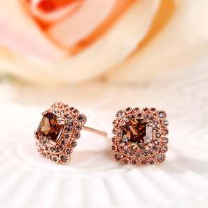 Jeulia Milgrain Halo Cushion Cut Sterling <b>Silver</b> <b>Stud</b> Earrings for Wedding - Product Image 5