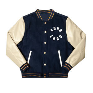 Chaqueta Varsity de Algodón 100% Personalizada Directamente de Fábrica, Chaqueta Letterman de Béisbol, Chaqueta de Baloncesto para Hombre de Primera Calidad con Logotipo Frontal - Product Image 1