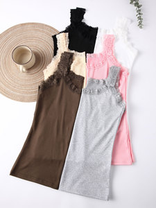 Venta al por mayor de camisetas sin mangas de las mujeres personalizadas de algodón Casual Tops de verano para damas OEM/ODM Fábrica de tallas grandes disponibles - Product Image 6