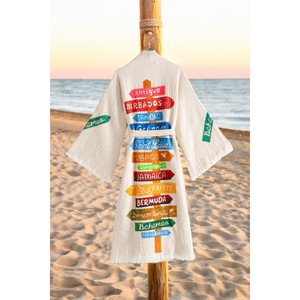 Robe de chambre Varol Nomada en coton biologique 100% avec col kimono, douce et respirante, pour la maison, avec logo personnalisé, manches courtes, taille XS, pour l'hiver - Product Image 4