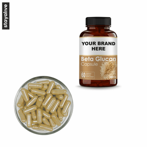 Capsules de bêta-glucane |   Complément alimentaire antioxydant à base de bêta-13/1,6-glucane |   Fibres alimentaires solubles |   Végétalien |   Adulte |   Marque privée OEM - Product Image 2