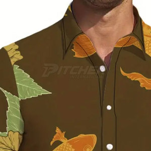 Polo de Alta Calidad con Protección Solar UPF 50, Estampado, Transpirable, Ecológico, Ligero, Tejido que Absorbe la Humedad, Cómodo para Días de Pesca - Product Image 5