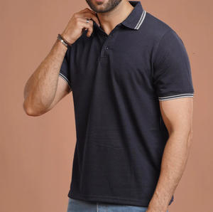 Camiseta de Manga Corta con Botones y Solapa para Hombre, Color Sólido, Elástica, Cómoda, Informal, Deportiva, Ecológica y Transpirable para Verano - Product Image 2