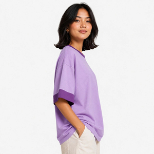T-shirts oversize pour femmes en matière douce, coupe décontractée, sensation confortable, mouvements faciles et qualité durable pour un usage quotidien décontracté - Product Image 2