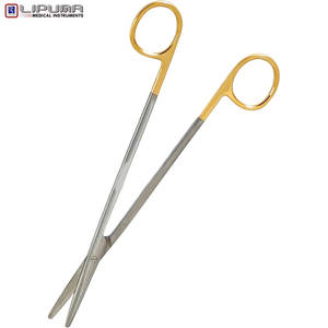 Tijeras de disección de carburo de tungsteno romas CVD de 7 pulgadas Premium alemanas Instrumentos quirúrgicos manuales Metzenbaum MOL Estándar de seguridad - Product Image 4