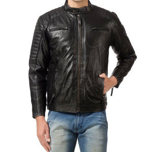 Veste de moto en cuir avec logo personnalisé, disponible en OEM et ODM, commande en gros, approvisionnement en usine, taille adulte - Product Image 4