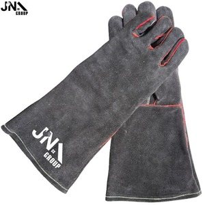Guantes de soldadura resistentes al calor de alta calidad para trabajos contra incendios Guante de seguridad industrial de cuero para trabajo contra incendios - Product Image 2