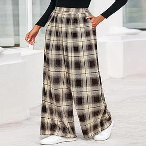 Pantalon droit léger pour femme, coupe classique, taille élastique, jambes droites, anti-froissement - Product Image 5