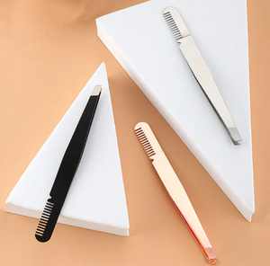 Pinzas de Cejas de Acero Inoxidable con Punta Puntiaguda, Ligeras y de Alta Calidad, Color Negro, Dorado y Oro Rosa, con Logotipo Privado Personalizado al por Mayor, ANAAIF - Product Image 6