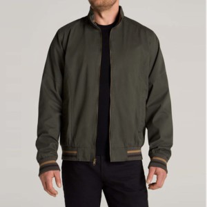 Custom High Street Winter Satin Bomber <b>Jacket</b> for Men with Front Logo-Wholesale OEM Service - Product Image 1
