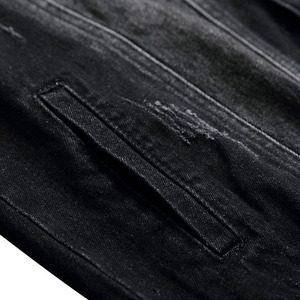 Veste en jean en gros pour hommes, de haute qualité, surdimensionnée, décontractée, mode, vestes en jean d'hiver pour hommes, MOQ faible - Product Image 5