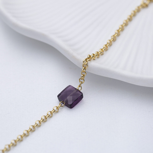 Purple CZ Stone Design <b>Charm</b> <b>Bracelet</b> Wholesale Handcrafted Istanbul 925 Sterling <b>Silver</b> Jewelry Fine Jewellery - Product Image 4