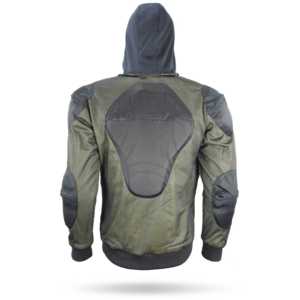 2025 Custom Motor Cycle Forrado Aramid Moto CE Negro Gris Motocicleta Chaqueta con capucha Totalmente forrada con fibras ARAMID - Product Image 6