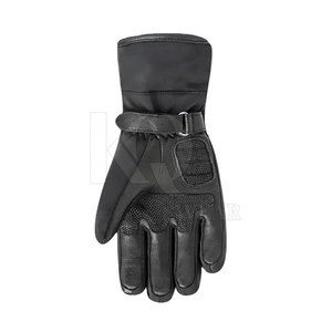 Gants de course d'hiver coupe-vent avec design en cuir souple à doigts entiers, sangle de poignet réglable - Fabriqué au Pakistan - Product Image 6