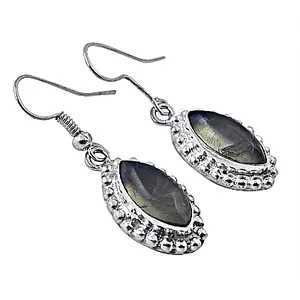 Boucles d'oreilles pendantes en argent 925 pour femmes, or rose, avec diamants, zircon, perles, pierres précieuses, design élégant et tendance pour les fêtes - Product Image 1